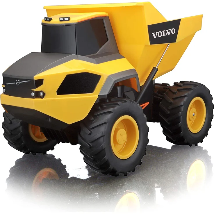 Maisto Tech R/C Volvo A25 Hauler: Ferngesteuerter Kipper mit Kippfunktion, mit Stick-Controller, ab 8 Jahren, 30 cm, gelb (582056) – Bild 1
