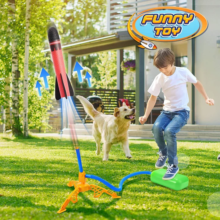EUCOCO Raketen Spielzeug für Kinder, Spielzeug Junge 3 4 5 6 7 8 Jahre Kleine Geschenke für Kinder ab 3-9 Jahre Jungen Spielzeug für Draußen Rakete Spielzeug Mädchen Weihnachten Geschenke – Bild 6