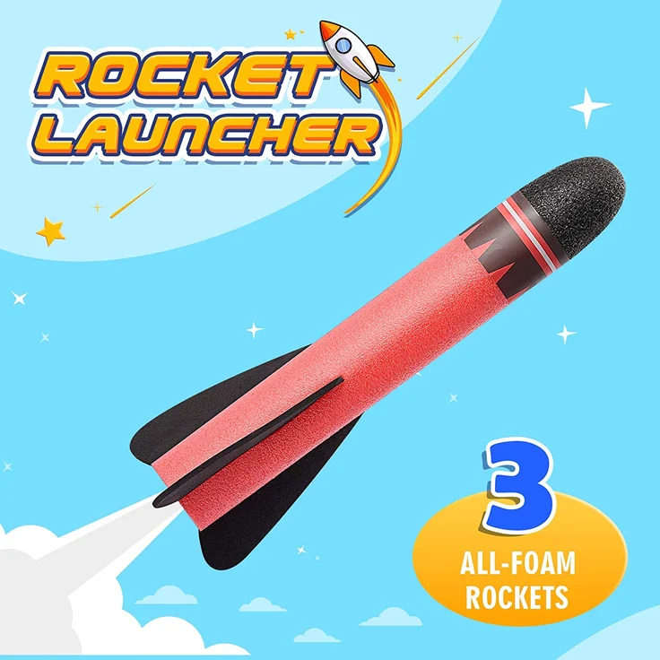 EUCOCO Raketen Spielzeug für Kinder, Spielzeug Junge 3 4 5 6 7 8 Jahre Kleine Geschenke für Kinder ab 3-9 Jahre Jungen Spielzeug für Draußen Rakete Spielzeug Mädchen Weihnachten Geschenke – Bild 4