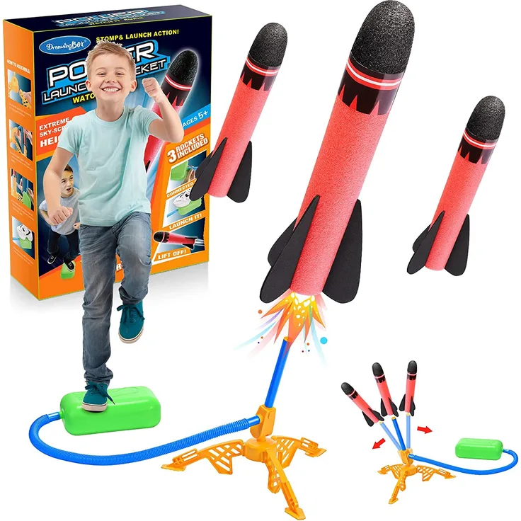 EUCOCO Raketen Spielzeug für Kinder, Spielzeug Junge 3 4 5 6 7 8 Jahre Kleine Geschenke für Kinder ab 3-9 Jahre Jungen Spielzeug für Draußen Rakete Spielzeug Mädchen Weihnachten Geschenke