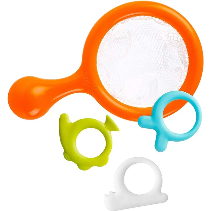 BOON WATER BUGS | Wasserspielzeug Set für Kinder ab 9 Monaten | Badewannenspielzeug | BpA-frei, Phthalate-frei und PVC-frei | Lernspielzeug mit großem Spaßfaktor mit Fangnetz und Wassertieren | Ideal als Geschenk