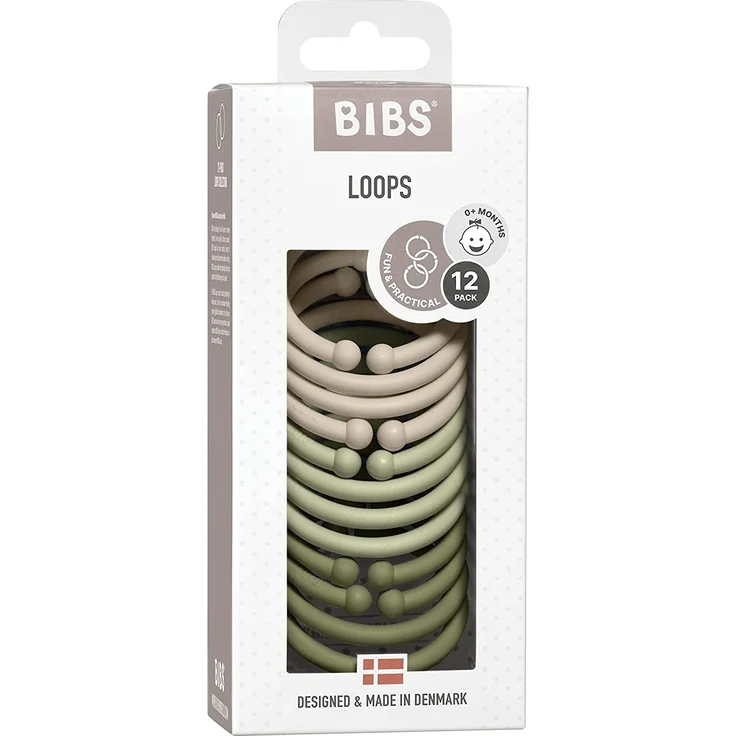 BIBS Loops vanilla/sage/olive (Bibs) – Bild 2