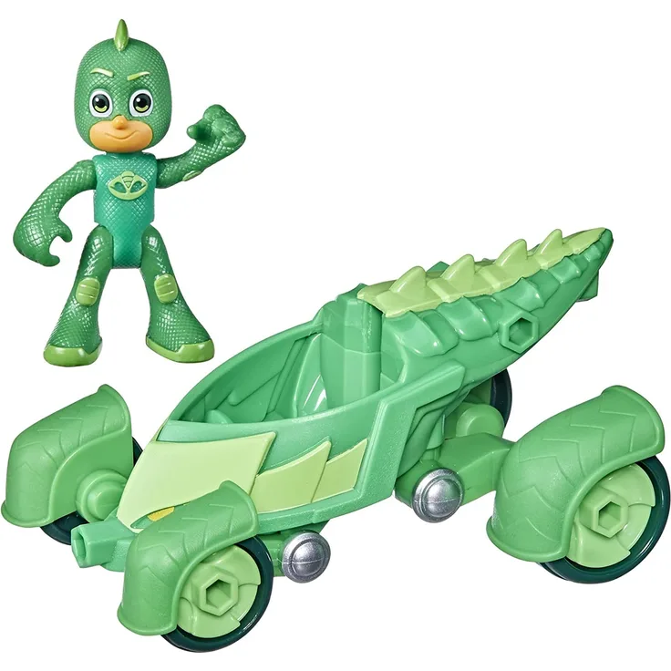PJ Masks Geckomobil Vorschulspielzeug, Geckos Fahrzeug mit Gecko Action-Figur für Kinder ab 3 Jahren