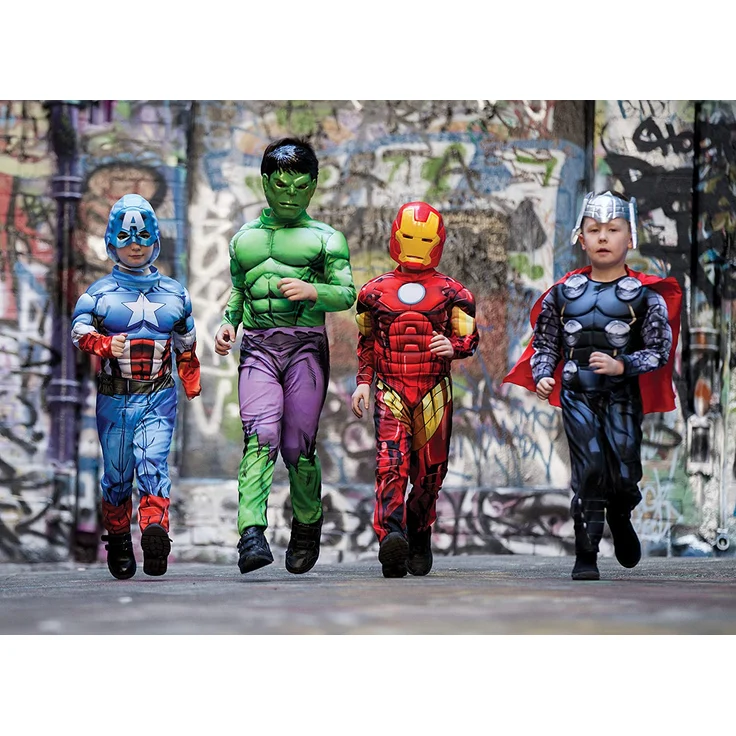 Rubie 's 640833s Marvel Avengers Captain America Deluxe Kind Kostüm, Jungen, klein – Bild 2