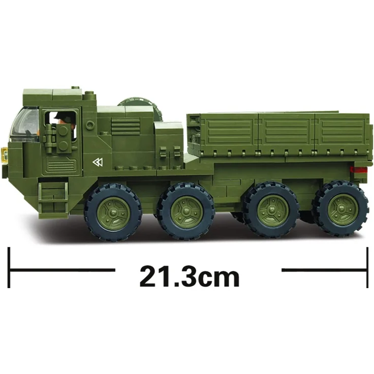 Sluban ARMY M38-B0302 - Mobile Flak - Flugabwehrgeschütz-Wagen - 306 Teile – Bild 4