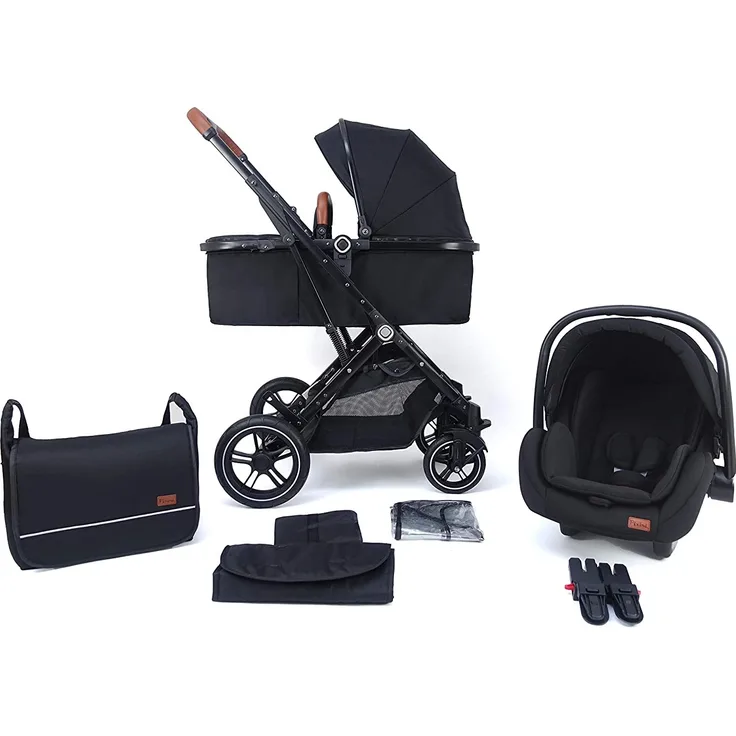 Pixini 'Lania' Kombikinderwagen 3in1 Black Edition