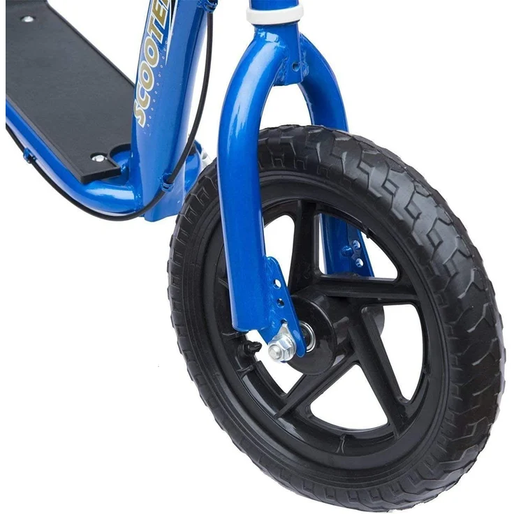 Kinderroller Anti-Rutsch Trittfläche, Metallfahrradständer zum Parken, (Farbe: blau) – Bild 9