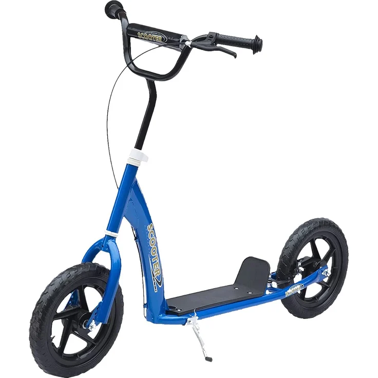 Kinderroller Anti-Rutsch Trittfläche, Metallfahrradständer zum Parken, (Farbe: blau) – Bild 1