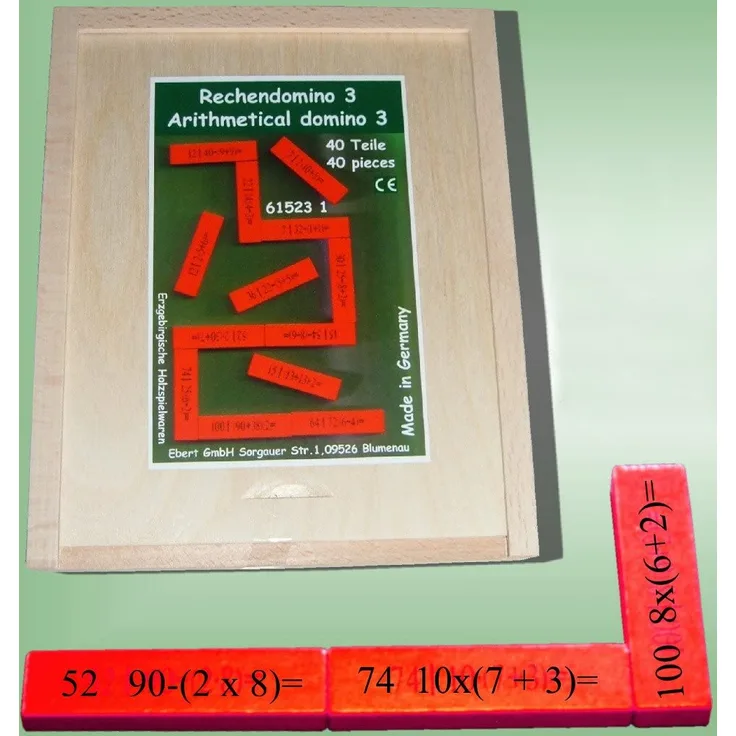 Bartl 107833 Rechendomino 3 Addition, Subtraktion, Mulitplikation und Division