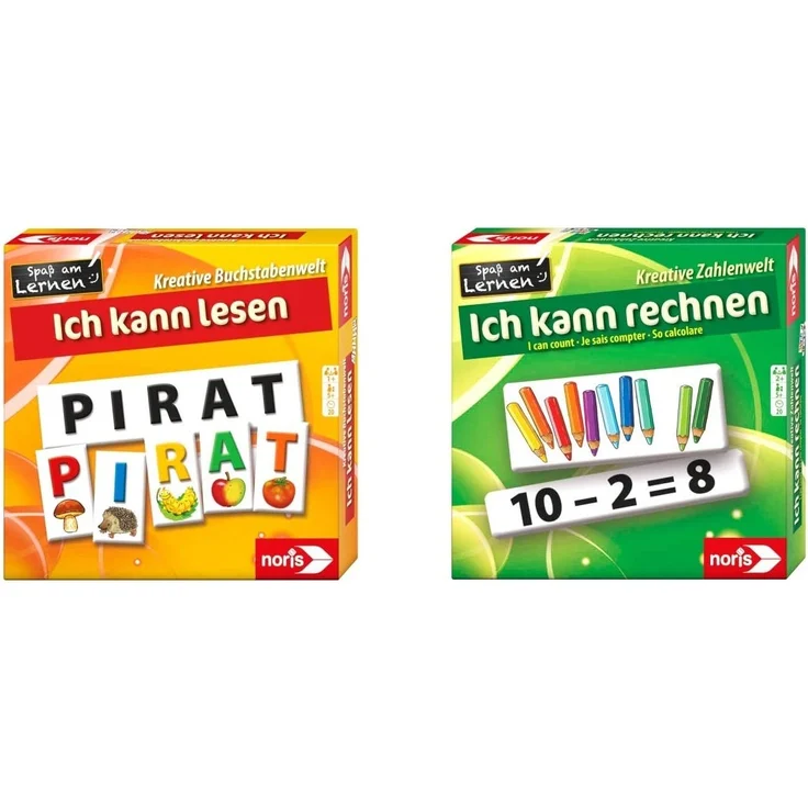 noris 608985767 Spaß am Lernen, Ich kann lesen mit Hilfe der Anlaut-Methode inklusive 45 Buchstaben-Bild-Kärtchen und Wortstreifen, ab 5 Jahren – Bild 5