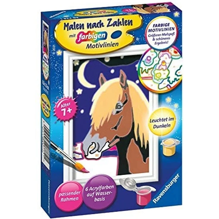 Ravensburger 28774 Malen nach Zahlen Treues Pferd – Bild 2