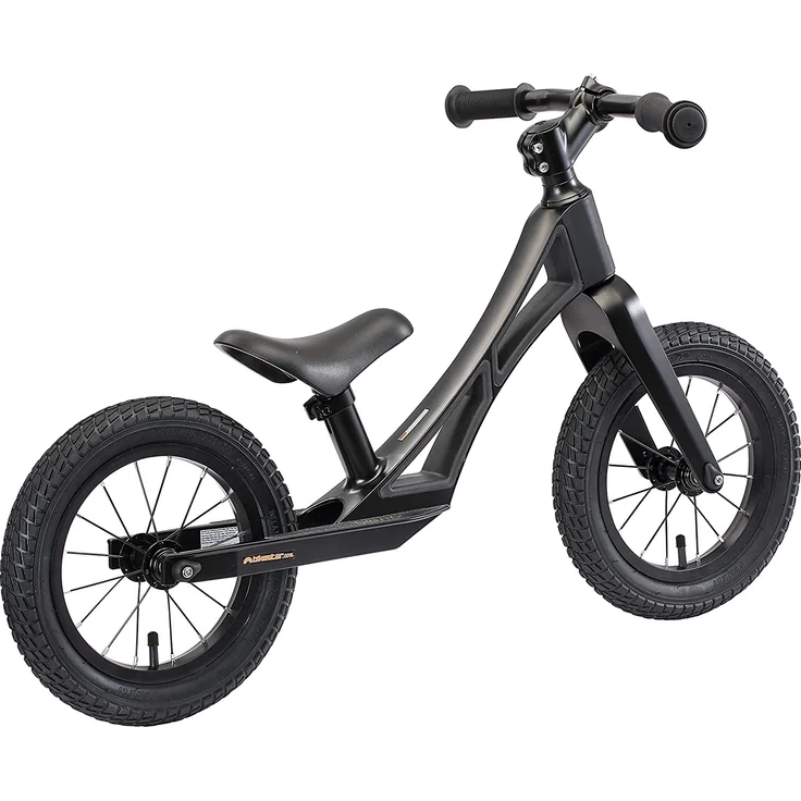 BIKESTAR Magnesium (superleicht) Kinderlaufrad Lauflernrad Kinderrad für Jungen und Mädchen ab 3 - 4 Jahre | 12 Zoll Kinder Laufrad BMX Ultraleicht | Schwarz | Risikofrei Testen – Bild 4