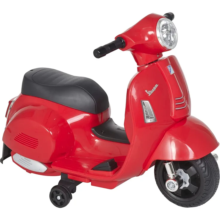 Elektrischer Kindermofa im Vespa Stil (Farbe: rot)