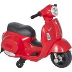 Elektrischer Kindermofa im Vespa Stil (Farbe: rot)