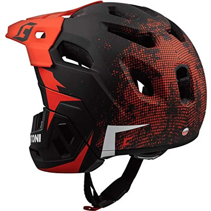 Fahrradhelm Cratoni C-Maniac 2. 0MX (MTB) Gr. L/XL (58-61cm) schwarz/rot matt – Bild 2