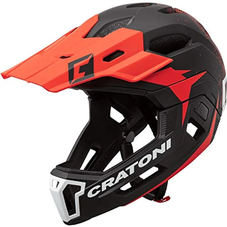 Fahrradhelm Cratoni C-Maniac 2. 0MX (MTB) Gr. L/XL (58-61cm) schwarz/rot matt – Bild 1