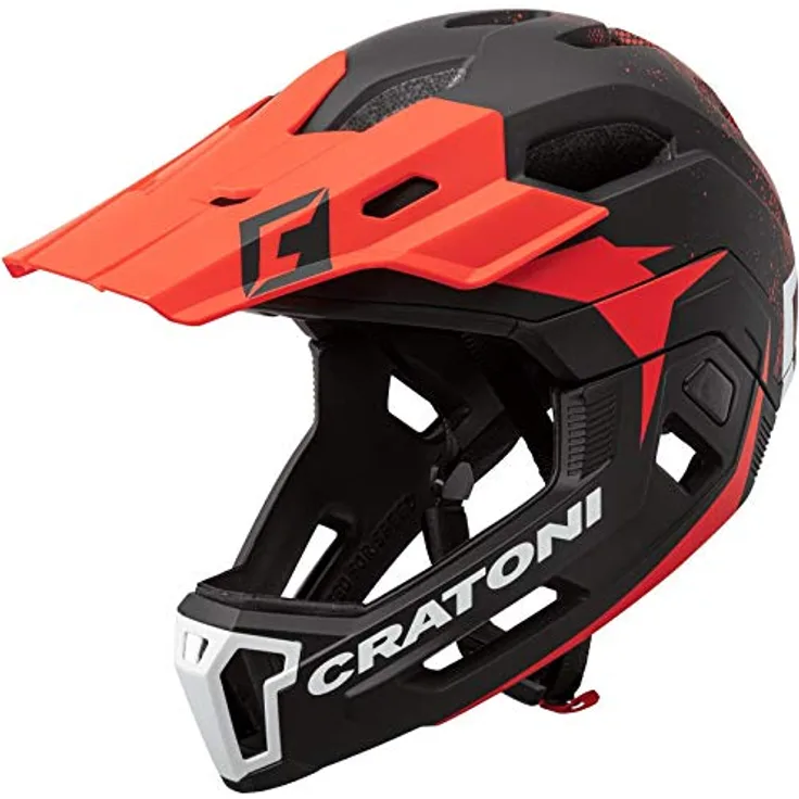 Fahrradhelm Cratoni C-Maniac 2. 0MX (MTB) Gr. L/XL (58-61cm) schwarz/rot matt
