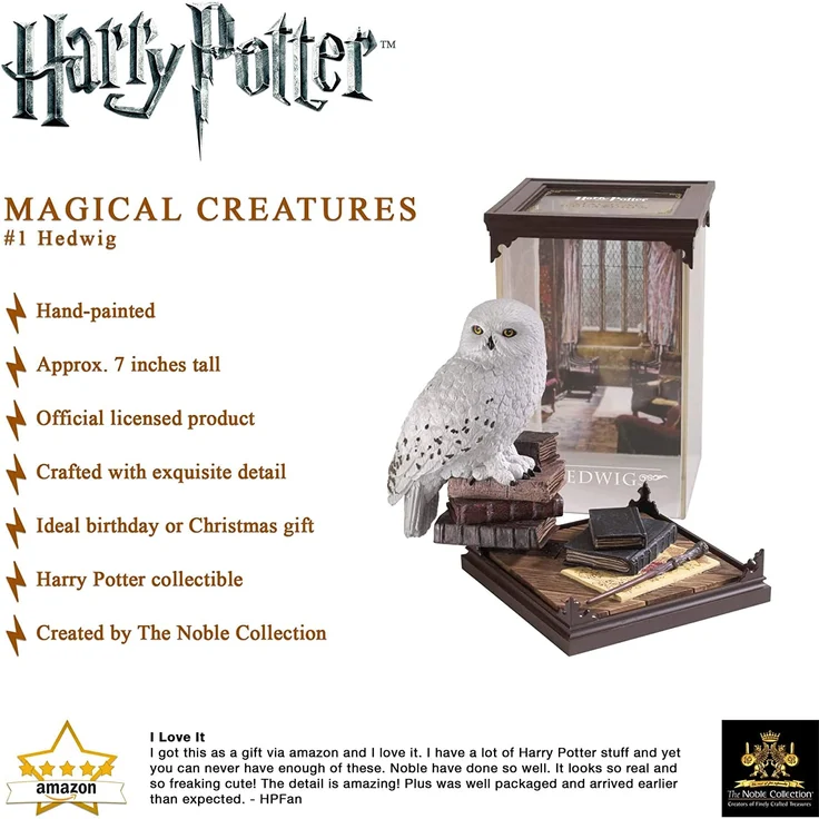 Harry Potter - Hedwig Magical Creatures Statue – Bild 3