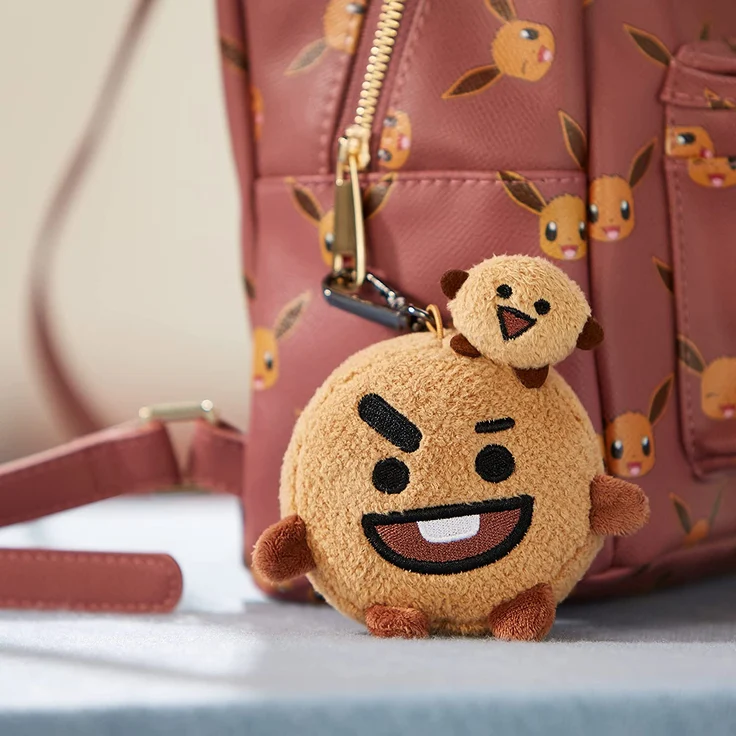 schlüsselanhänger Linefriends BT21Shooky 8 cm Plüsch braun – Bild 4