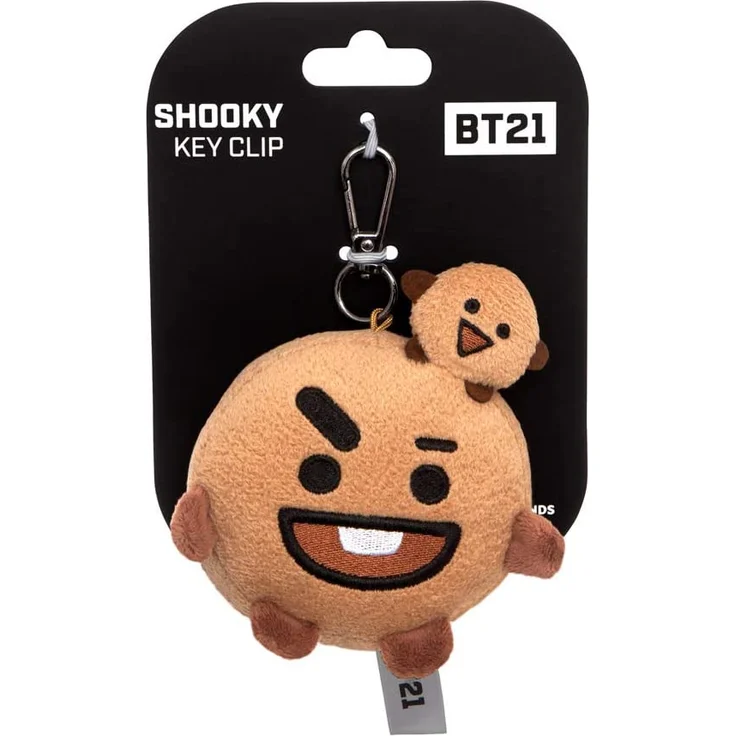 schlüsselanhänger Linefriends BT21Shooky 8 cm Plüsch braun – Bild 2