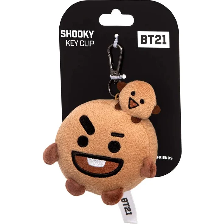schlüsselanhänger Linefriends BT21Shooky 8 cm Plüsch braun – Bild 3