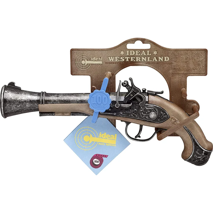 J.G. Schrödel 5031691 - Blunderbuss Pirat, 27 cm, 100 Schuss Spezialpistole, auf Tester – Bild 1