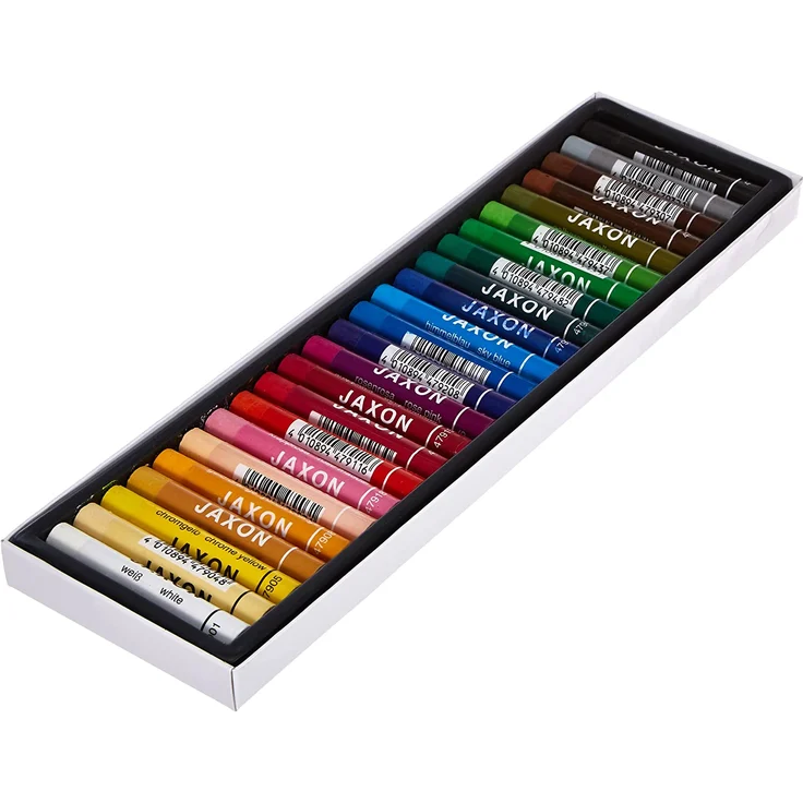 Honsell 47424 - Jaxon Ölpastellkreide, 24er Set im Kartonetui, brillante, lichtechte Farben, ideal für Künstler, Hobbymaler, Kinder, Schule, Kunstunterricht, frei von Schadstoffen – Bild 6