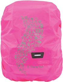 Step by Step 'Regen-/Sicherheitshülle', Medium, Neon Pink, reflektierend
