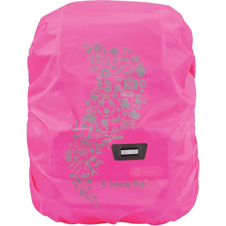 Step by Step 'Regen-/Sicherheitshülle', Medium, Neon Pink, reflektierend - Preisvergleich – Bild 1