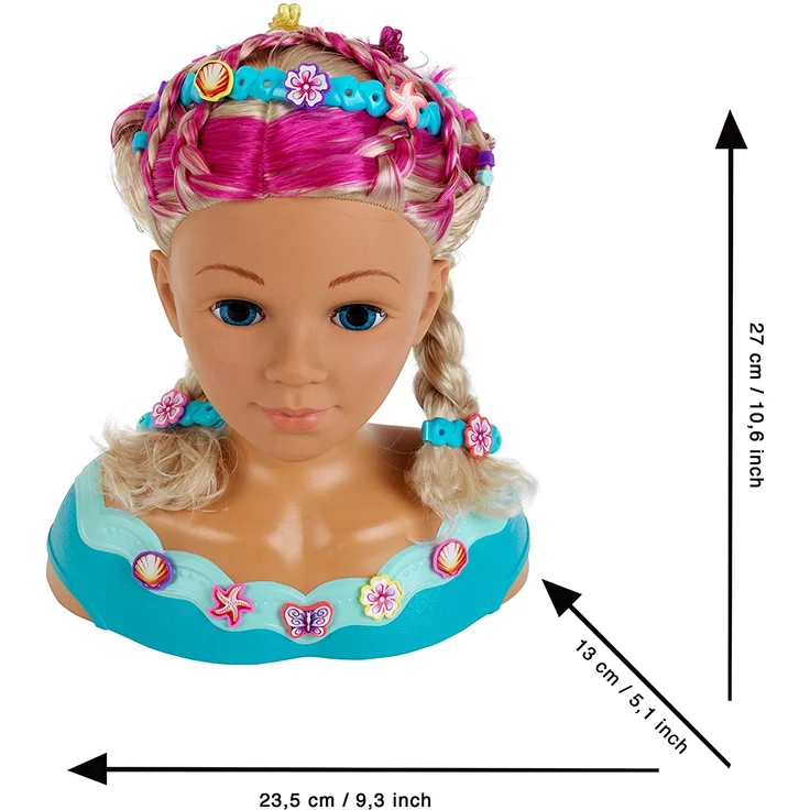 Frisier und Schminkkopf Mariella + Zubehör 33cm – Bild 4