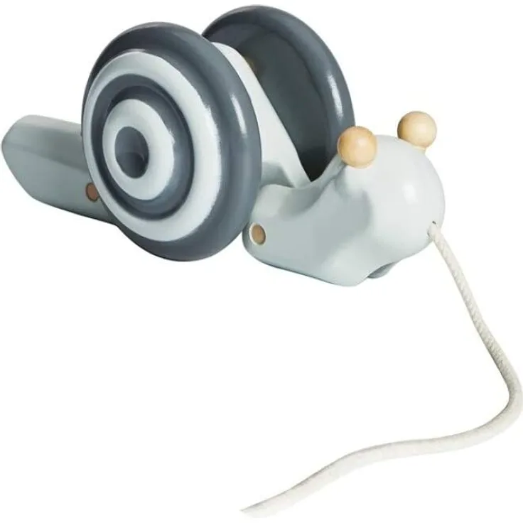 PlanToys Nachziehtier Snail - silver Edition