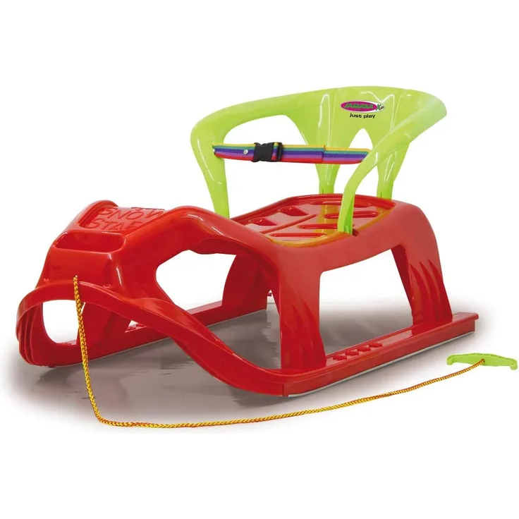 Snow Play Schlitten Snow-Star 90cm rot mit Lehne