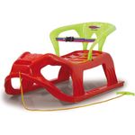 Snow Play Schlitten Snow-Star 90cm rot mit Lehne