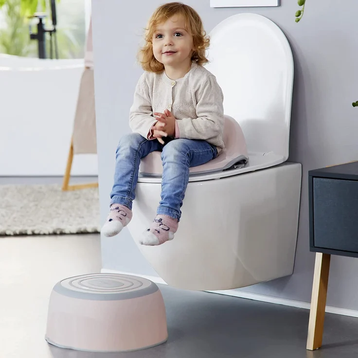 keeeper Babytopf deluxe 4in1, Töpfchen + Toilettensitz + Hocker + Feuchttuchspender, Ab ca. 18 Monate bis ca. 4 Jahre, Kasimir, Rosa – Bild 2