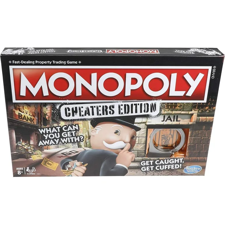 Hasbro Gaming Monopoly Cheaters Edition Family Game