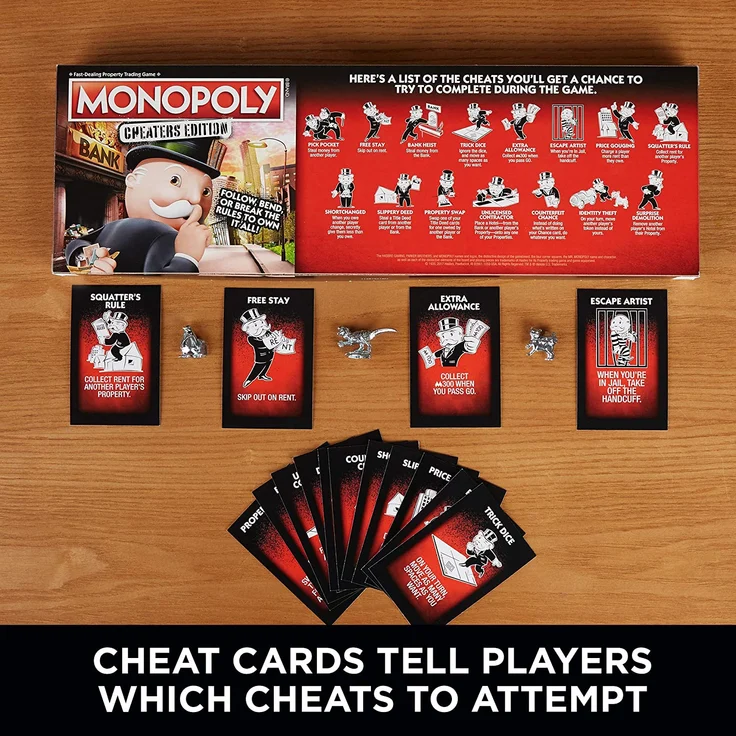 Hasbro Gaming Monopoly Cheaters Edition Family Game – Bild 4
