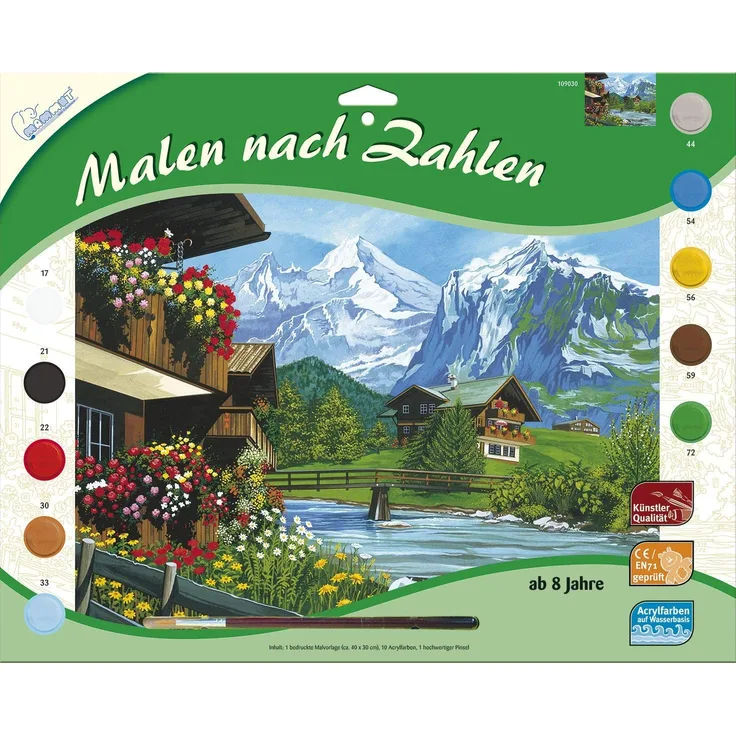Mammut Malen nach Zahlen - Bergidyll(109030)