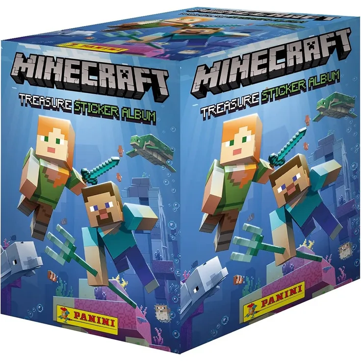 Panini x50 Packs Minecraft Aufkleber-Sammelpackungen (50 Packungen)