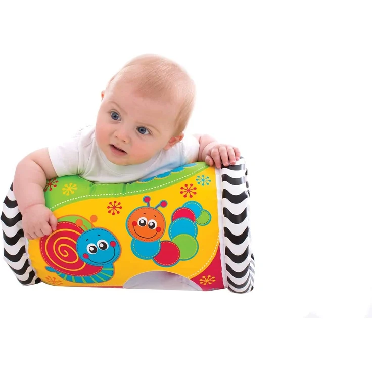 Playgro Krabbelrolle mit Musik, Aufblasbar, Ab 6 Monate, Tumble Jungle Peek in Roller, Bunt, 40154 – Bild 3