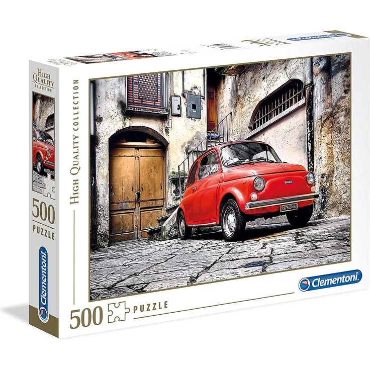 Clementoni 30575.9 - Puzzle Kollektion FIAT 500, 500 Teile – Bild 1