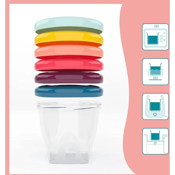 Babymoov Babybols Aufbewahrungsbehälter für Babynahrung - Multi-Set 15-teilig (3x120ml + 3x180ml + 6x250ml + 3 flexible Löffel) – Bild 5