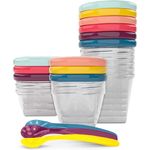 Babymoov Babybols Aufbewahrungsbehälter für Babynahrung - Multi-Set 15-teilig (3x120ml + 3x180ml + 6x250ml + 3 flexible Löffel)