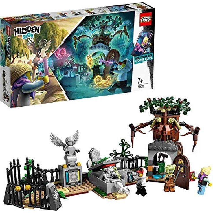 LEGO 70420 Hidden Side Geheimnisvoller Friedhof Kinderspielzeug, Augmented Reality Funktionen – Bild 1