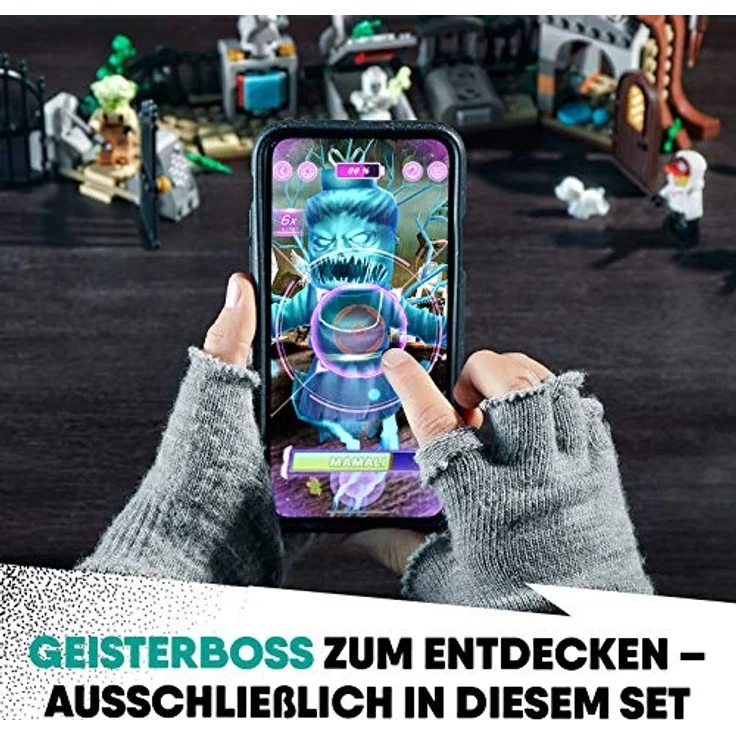 LEGO 70420 Hidden Side Geheimnisvoller Friedhof Kinderspielzeug, Augmented Reality Funktionen – Bild 3