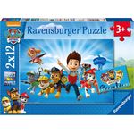 Ravensburger Kinderpuzzle 07586 - Ryder und die Paw Patrol - 2 x 12 Teile