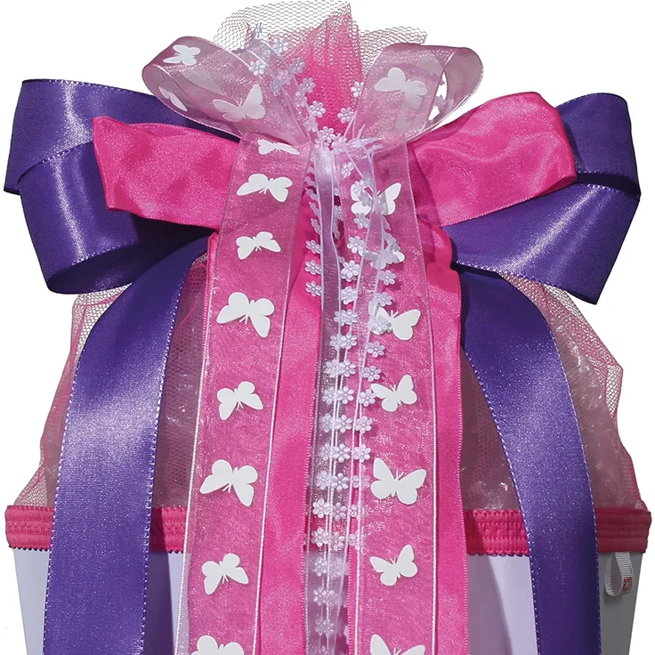 Roth Schleife Pink Purple Rain Ca. 50X23cm Für Schultüte Schulanfang