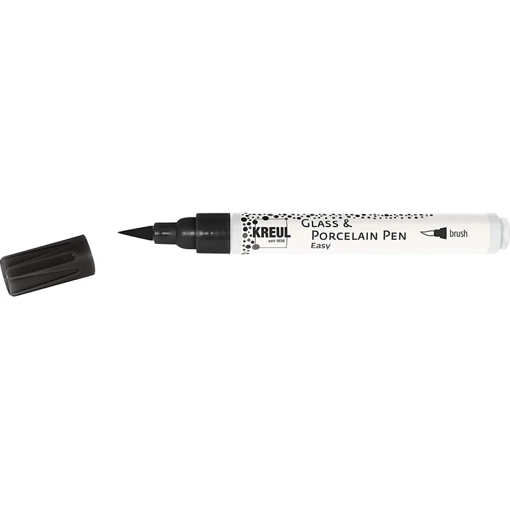 Kreul Glass & Porcelain Pen Easy brush schwarz - Preisvergleich – Bild 2