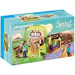 PLAYMOBIL DreamWorks Spirit 9479 Pferdebox Pru & Chica Linda, Ab 4 Jahren