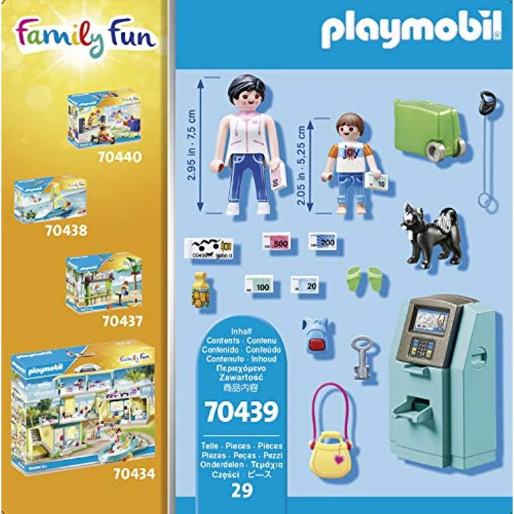 PLAYMOBIL Family Fun 70439 Urlauber mit Geldautomat, Ab 4 Jahren – Bild 4
