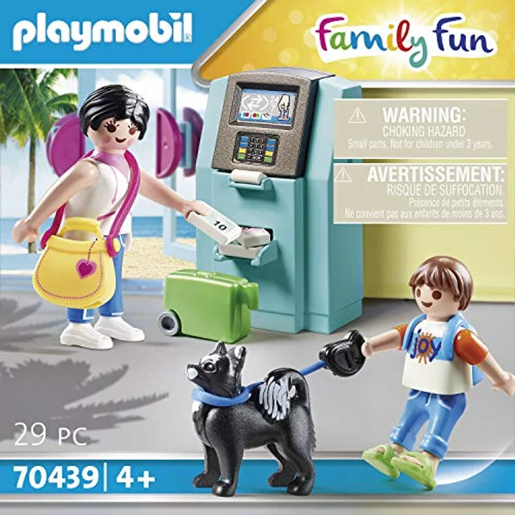 PLAYMOBIL Family Fun 70439 Urlauber mit Geldautomat, Ab 4 Jahren – Bild 3